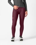 CASTELLI Cycling long bib trousers - ESPRESSO W DT - bordeaux