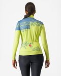 CASTELLI Cycling winter long sleeve jersey - UNLIMITED THERMAL 2 W - yellow