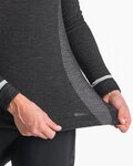 CASTELLI Cycling long sleeve t-shirt - MERINO SEAMLESS W - black
