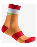 CASTELLI Cyclingclassic socks - VELOCISSIMA 2 THERMAL - orange