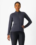 CASTELLI Cycling winter long sleeve jersey - UNLIMITED TRAIL 2 W - grey