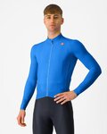 CASTELLI Cycling winter long sleeve jersey - AERO RACE - blue