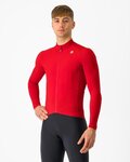 CASTELLI Cycling winter long sleeve jersey - AERO RACE - red