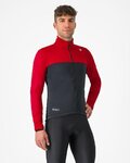 CASTELLI Cycling thermal jacket - ESTREMO - black/red