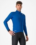 CASTELLI Cycling windproof jacket - SALTO - blue