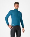 CASTELLI Cycling windproof jacket - SALTO - blue