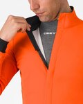 CASTELLI Cycling thermal jacket - SALTO - orange