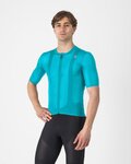 CASTELLI Cycling short sleeve jersey - A/C - light blue