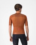 CASTELLI Cycling short sleeve jersey - AERO RACE 8S - brown