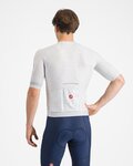 CASTELLI Cycling short sleeve jersey - CLIMBER´S A/C - silver/grey