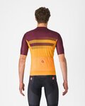 CASTELLI Cycling short sleeve jersey - SIMBOLO - yellow/bordeaux
