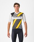 CASTELLI Cycling short sleeve jersey - HERITAGE - black/white/yellow