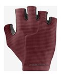 CASTELLI Cycling fingerless gloves - PREMIO EVO - bordeaux