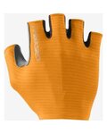 CASTELLI Cycling fingerless gloves - ESPRESSO - orange