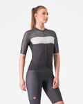 CASTELLI Cycling short sleeve jersey - ELEGANTE - black