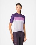CASTELLI Cycling short sleeve jersey - ELEGANTE - purple/pink/white