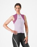 CASTELLI Cycling sleeveless jersey - SOLE - purple/white
