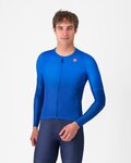 CASTELLI Cycling summer long sleeve jersey - UPF LONG - blue