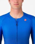 CASTELLI Cycling summer long sleeve jersey - UPF LONG - blue
