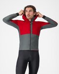 CASTELLI Cycling windproof jacket - FLY UNLTD - red/grey