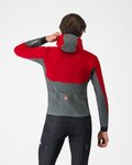CASTELLI Cycling windproof jacket - FLY UNLTD - red/grey