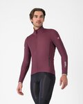 CASTELLI Cycling thermal jacket - ALPHA 150 - bordeaux