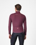 CASTELLI Cycling thermal jacket - ALPHA 150 - bordeaux