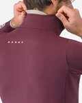 CASTELLI Cycling thermal jacket - ALPHA 150 - bordeaux