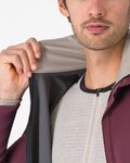 CASTELLI Cycling thermal jacket - ALPHA 150 - bordeaux