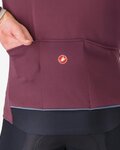 CASTELLI Cycling thermal jacket - ALPHA 150 - bordeaux