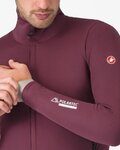 CASTELLI Cycling thermal jacket - ALPHA 150 - bordeaux