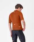 CASTELLI Cycling windproof jacket - DO.DI.CI. SHORT SLEEVE - brown