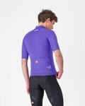 CASTELLI Cycling windproof jacket - DO.DI.CI. SHORT SLEEVE - purple
