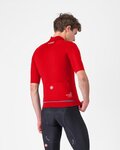 CASTELLI Cycling windproof jacket - DO.DI.CI. SHORT SLEEVE - red