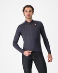 CASTELLI Cycling winter long sleeve jersey - PURO 4 - grey