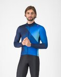 CASTELLI Cycling winter long sleeve jersey - AMPLIFY - blue