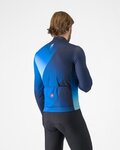 CASTELLI Cycling winter long sleeve jersey - AMPLIFY - blue