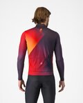 CASTELLI Cycling winter long sleeve jersey - AMPLIFY - black/red/yellow