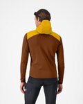 CASTELLI hoodie - UNLIMITED ROAM - brown/yellow