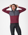 CASTELLI hoodie - UNLIMITED ROAM - bordeaux