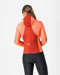 CASTELLI Cycling thermal jacket - UNLIMITED W - orange/red