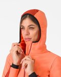 CASTELLI Cycling thermal jacket - UNLIMITED W - orange/red