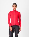 CASTELLI Cycling thermal jacket - ALPHA 150 W - red