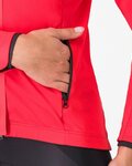 CASTELLI Cycling thermal jacket - ALPHA 150 W - red