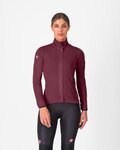 CASTELLI Cycling thermal jacket - ALPHA 150 W - bordeaux