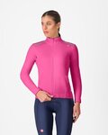 CASTELLI Cycling thermal jacket - ESPRESSO AIR W - pink