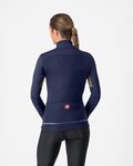 CASTELLI Cycling thermal jacket - ENTRATA 2 W - blue