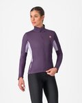 CASTELLI Cycling thermal jacket - ENTRATA 2 W - purple