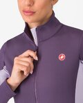 CASTELLI Cycling thermal jacket - ENTRATA 2 W - purple