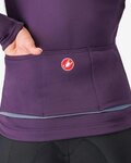 CASTELLI Cycling thermal jacket - ENTRATA 2 W - purple